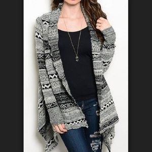 😊 Shop The Trends Tribal Cascade Cardigan Sweater